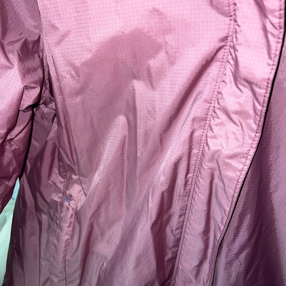 Woolrich Pink Full zip Hooded Windbreaker Jacket Nylon Coat Women's Size Medium - Picture 2 of 5